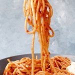 plate of pepper spaghetti