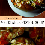 laddle of pistou soup