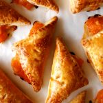 apricot turnovers on white board