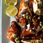 caribbean baked chicken on plate