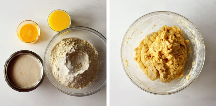 step to make yeast dough