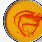 turkish red lentil soup in a bowl