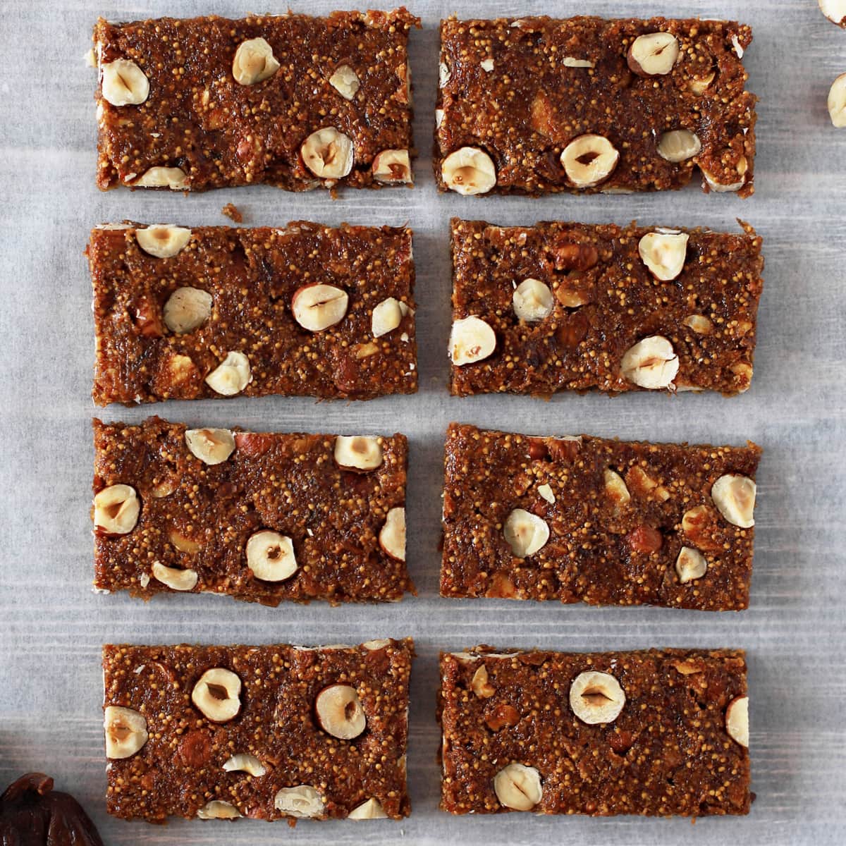 slices of homemade fig bars