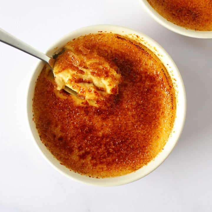 Crème brûlée for 2 (with vanilla bean) - Picnic on a Broom