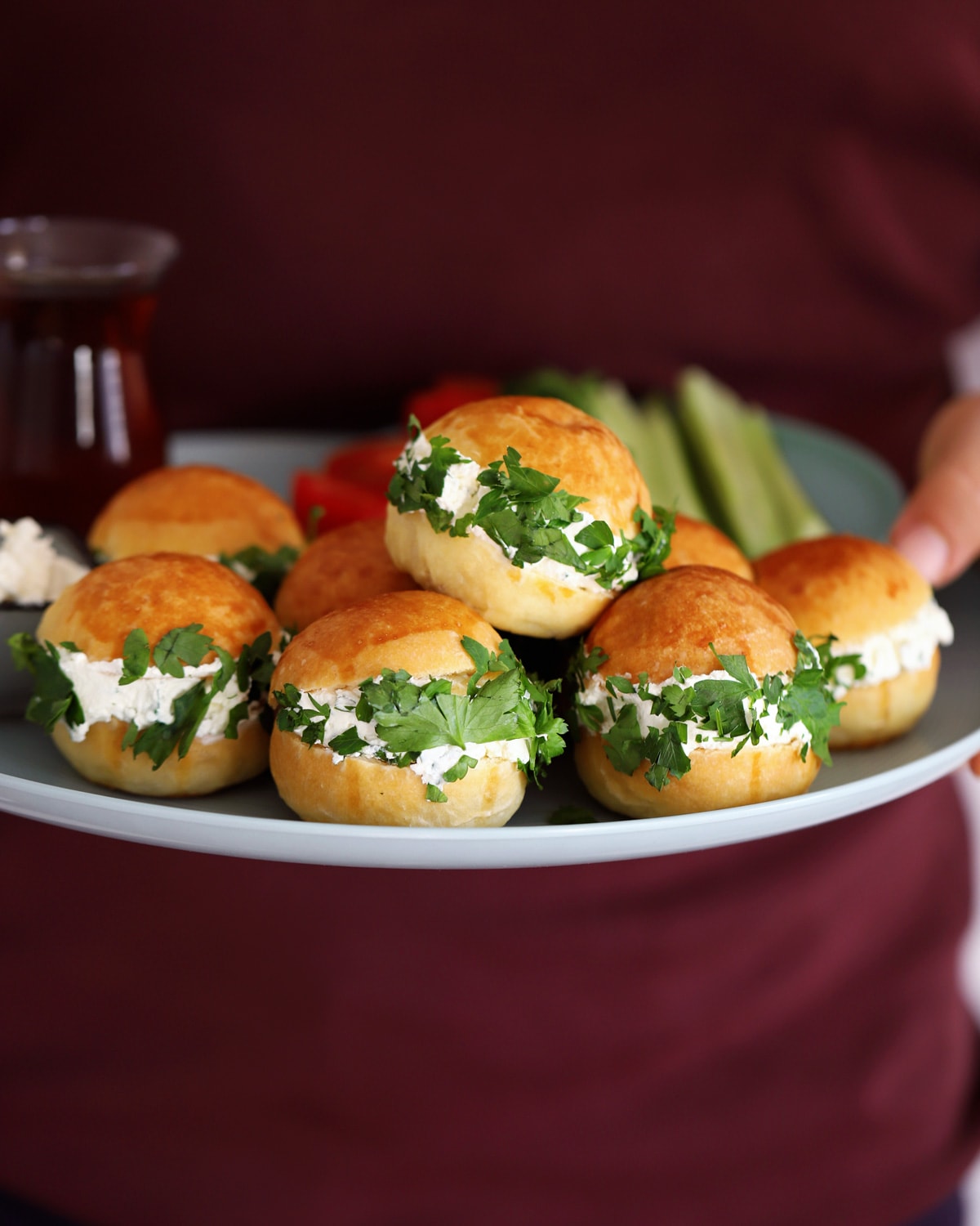 cheese buns on a plate