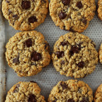 cookies avoine chocolat sur plaque