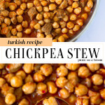 spoonful of spiced chickpea stew
