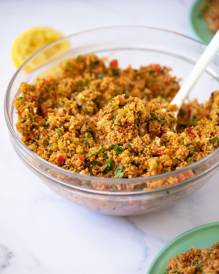 taboulé turc dans saladier