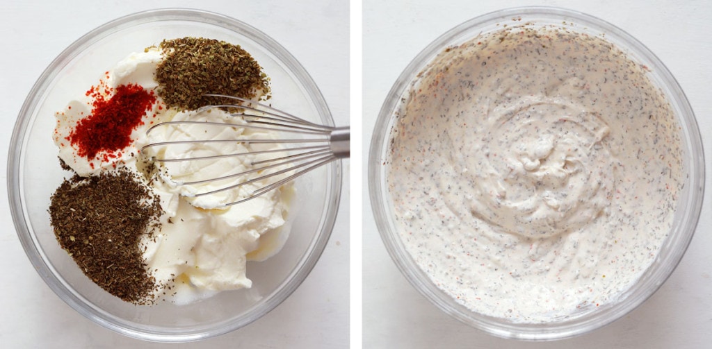 Yogurt dip for chips Picnic on a Broom