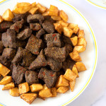 platter of fried beef liver