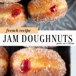 jam doughnuts on a platter