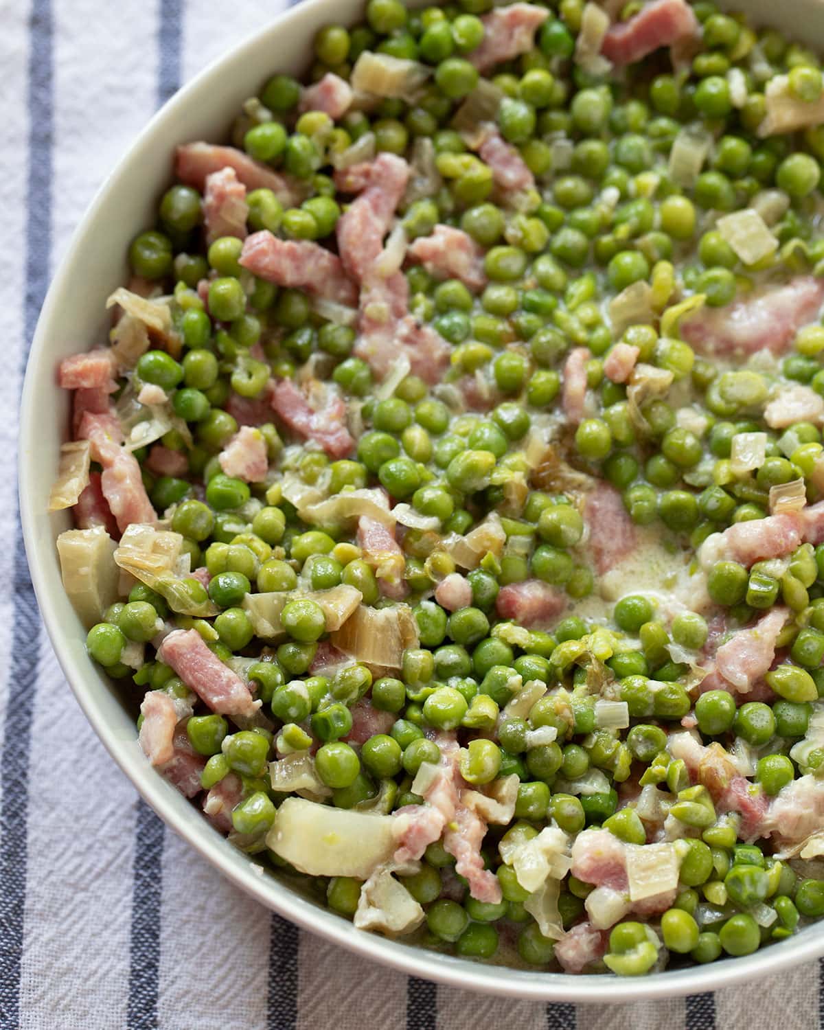 bowl of french peas